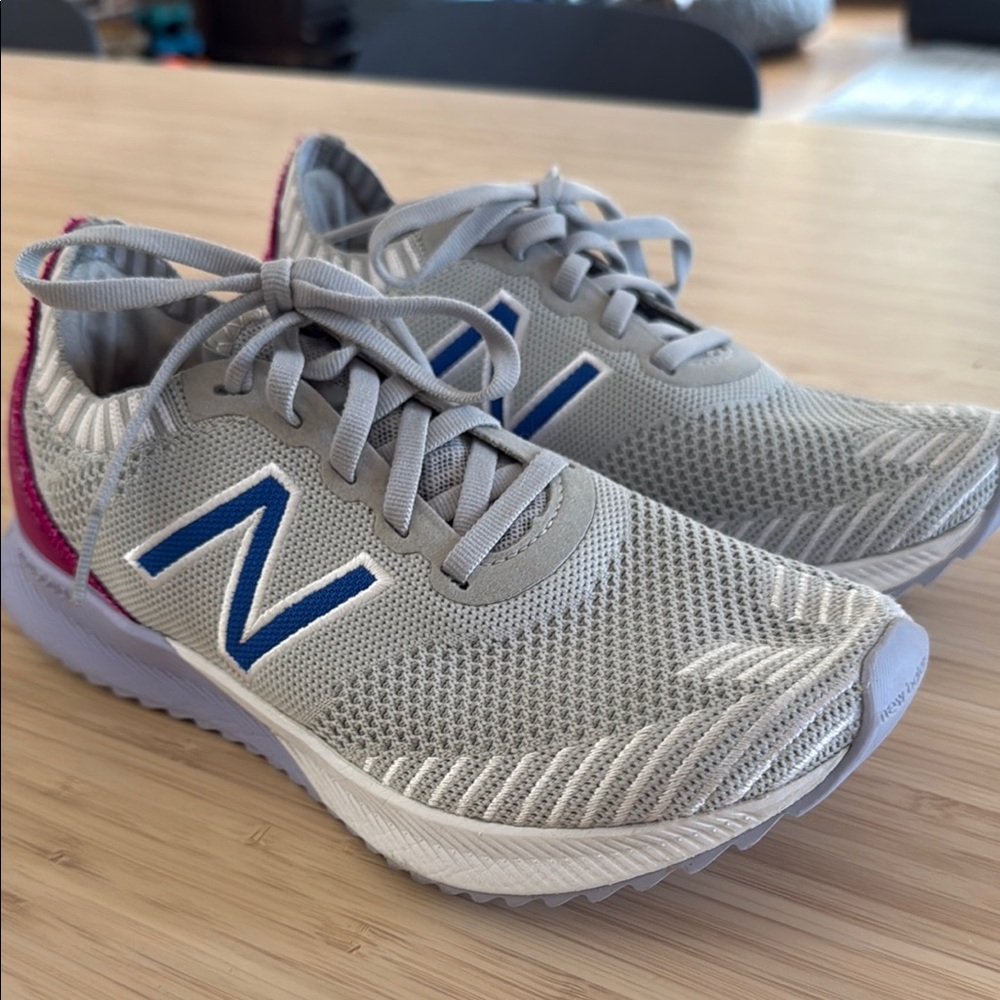 New Balance Gray and Blue Sneakers